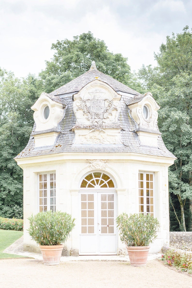 France Photography, Petite Chateau, Villandry, French Home Decor, Europe Fine Art Travel Photograph, Large Wall Art image 2