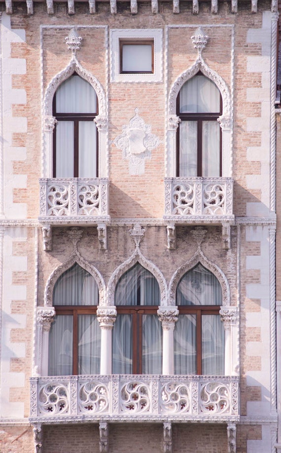 Venice Architecture Photography Gothic Windows Etsy