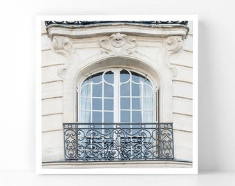 Paris Photography - Romantic Balcony, 5x5 Paris Fine Art Photograph, French Home Decor, Wall Art, Paris Gallery Wall