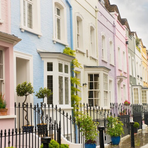 London Photography Pastel Houses Chelsea London England Etsy