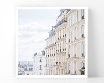 Paris Photography - View from Montmartre, 5x5 Paris Fine Art Photograph, French Home Decor, Wall Art, Paris Gallery Wall