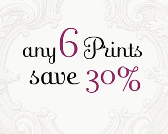 Custom Print Set - Choose Six Photographs and Save 30%, Fine Art Photographs, Home Decor, Large Wall Art