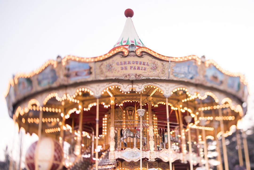 Paris Photography - Carrousel Magique, Carousel, Twinkle Lights