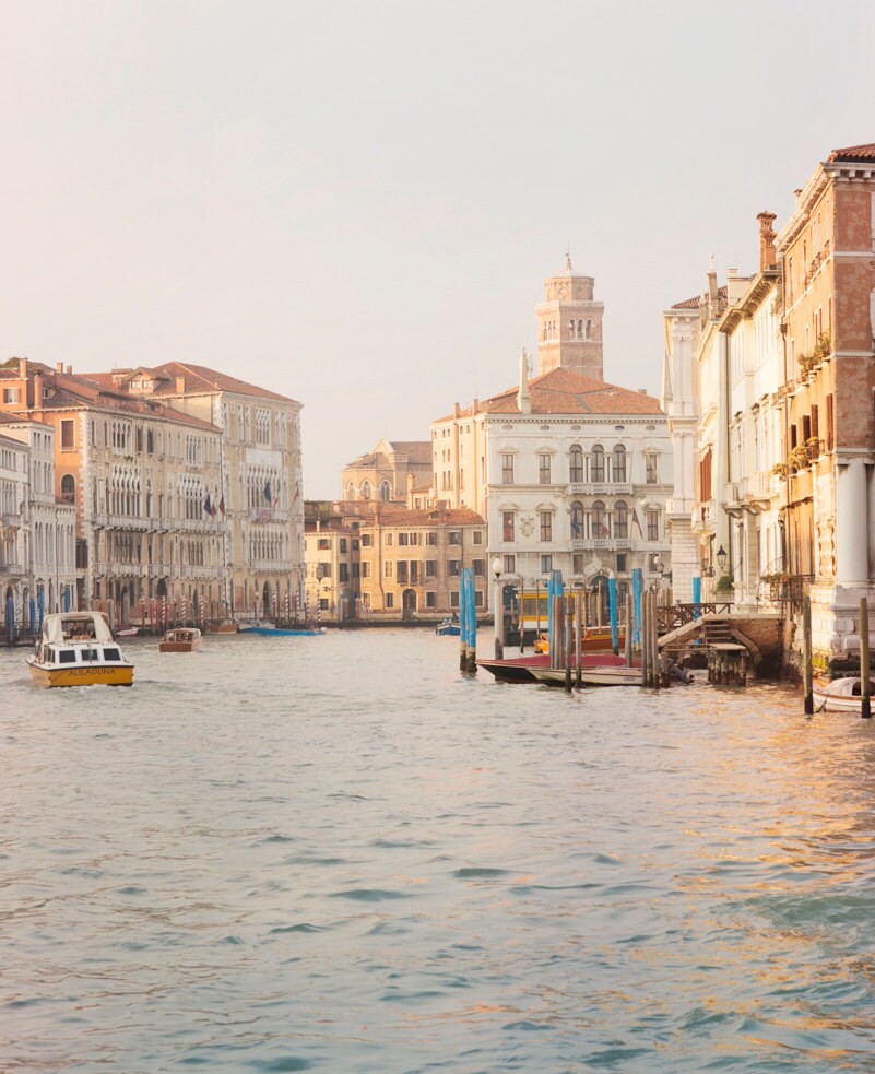 Venice Photography -  Light on The Grand Canal in Venice, Italy Travel Photograph, Fine Art Photograph, Home Decor, Large Wall Art
