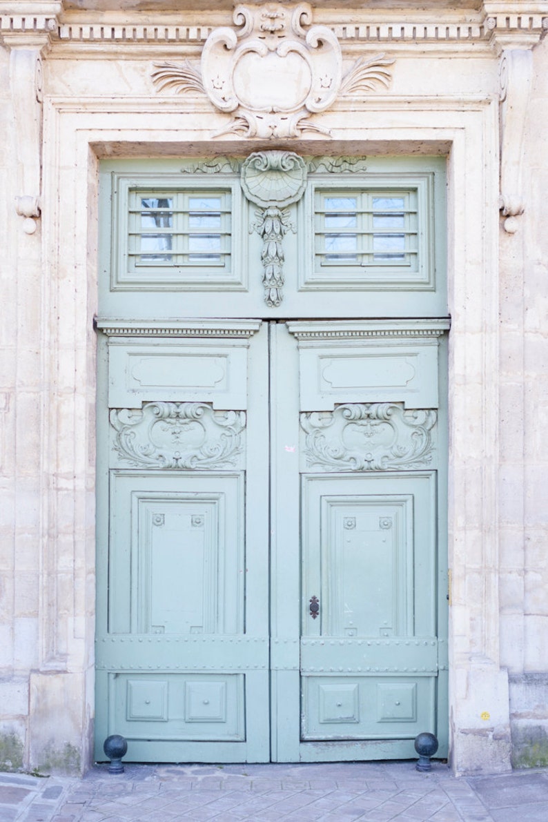 Paris Photography A Grand Entrance, Paris Door Fine Art Photograph, French Travel Home Decor, Architecture, Large Wall Art image 1