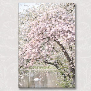 London Photograph on Canvas, Spring in St. James Park, England Travel Photo, Large Wall Art, Nursery Decor