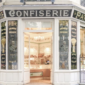 Paris Photograph - Patisserie Boris, Classic Paris Photography, Bakery, Kitchen Decor, French Home Decor, Large Wall Art