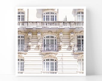Paris Photography - Ornate Balconies, Paris, 5x5 Paris Fine Art Photograph, French Home Decor, Wall Art, Gallery Wall