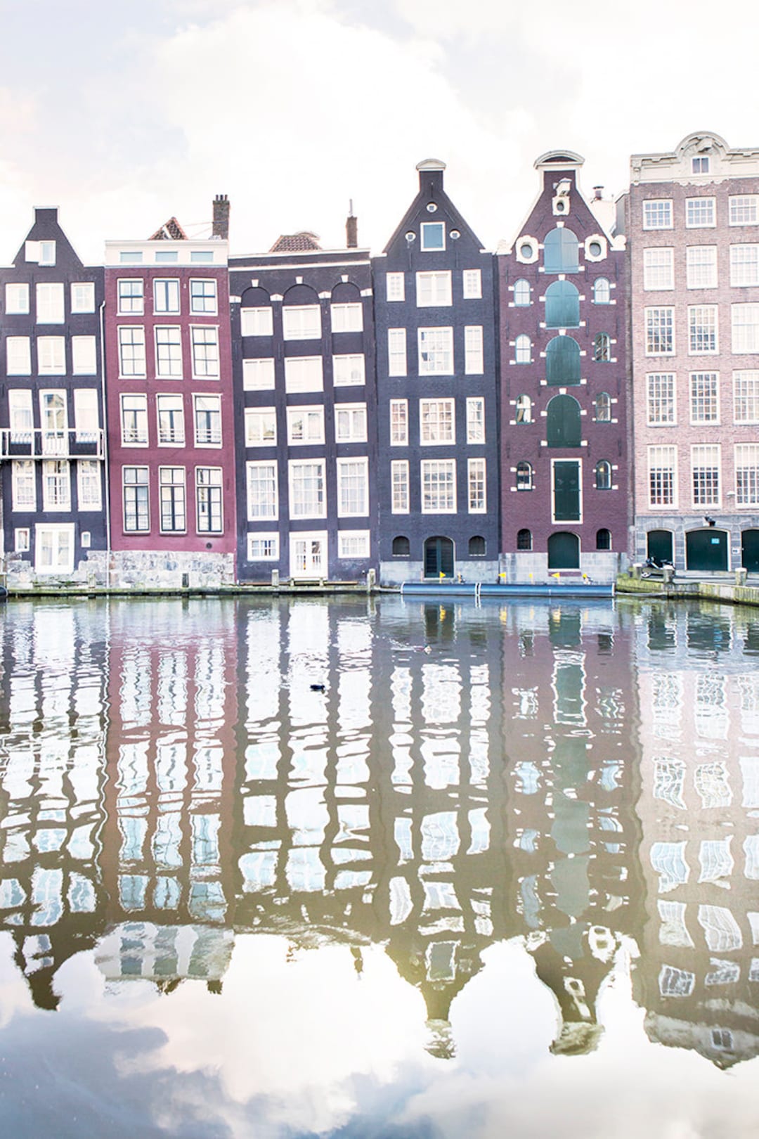 Amsterdam Photography - Damrak Reflections, Crooked Houses