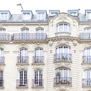 Paris Photograph - Windows on Rue Condorcet, Paris Wall Art, Large Wall Art, Neutral French Home Decor, Fine Art Photo