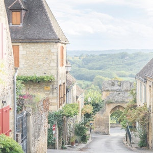 France Photography, Evening in Domme, France, Dordogne, French Home Decor, Europe Fine Art  Travel Photograph, Large Wall Art