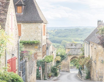 France Photography, Evening in Domme, France, Dordogne, French Home Decor, Europe Fine Art  Travel Photograph, Large Wall Art