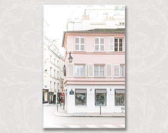 Paris Photo on Canvas, The Pink Passage, Paris Architecture, Paris Wall Art, Urban Decor, Paris Decor, Large Wall Art