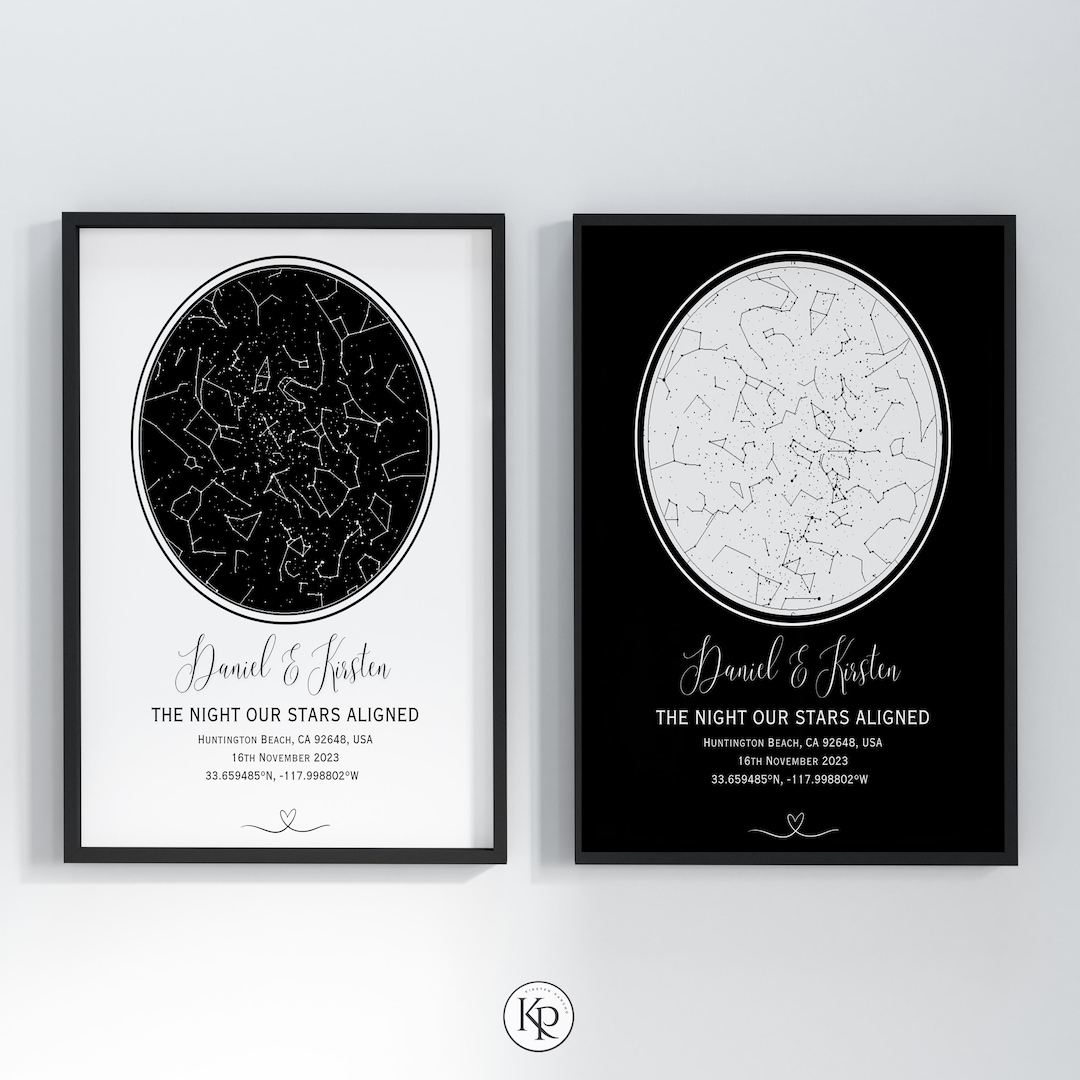 Custom Star Map - Personalized Star Map (Multiple Sizes - Unframed Star