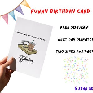 Funny Birthday Card | Iced Coffee Card | For Her | For Him | For Them | Cute Birthday Card | Greeting Card | Girlcore | For Friend