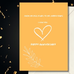 Carte d'anniversaire drôle pour elle | Carte d'anniversaire grossière pour lui |  Anniversaire | Flaps pisse | carte d'anniversaire grossière | Pour petite amie | Pour BF