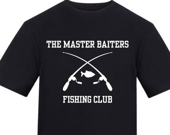 Offensive Master Baiters T-Shirt: Funny Rude Stag Do Meme Tee