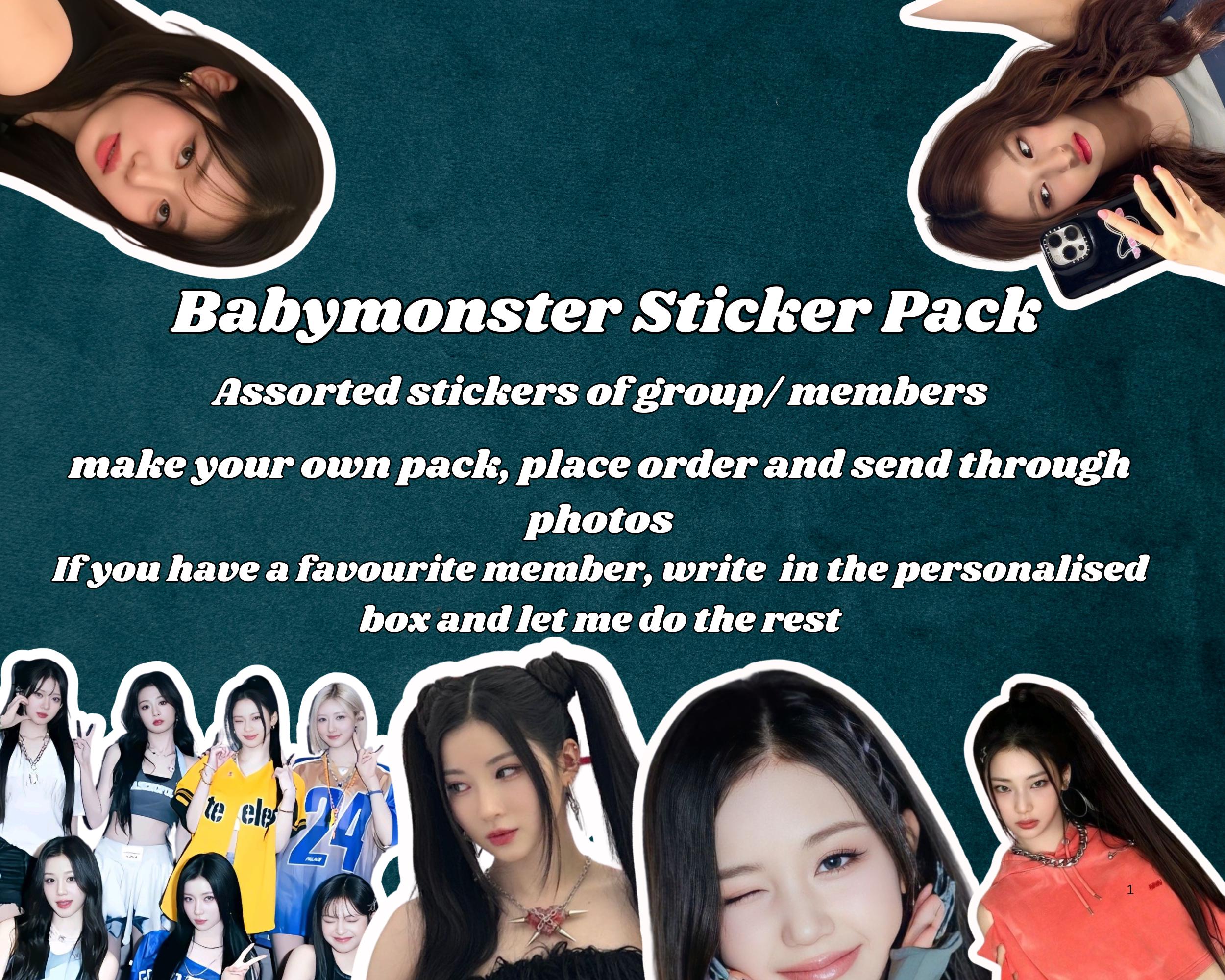 BABYMONSTER Stickers: 50-pack K-pop Idol Stickers - Etsy Canada
