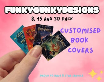 Custom Book Cover Stickers: Reading Journal, Booktok Gifts