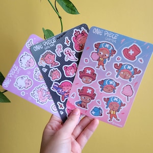 Foglio di adesivi // 0ne pezzo Perona Zoro, Chopper, Rufy G5