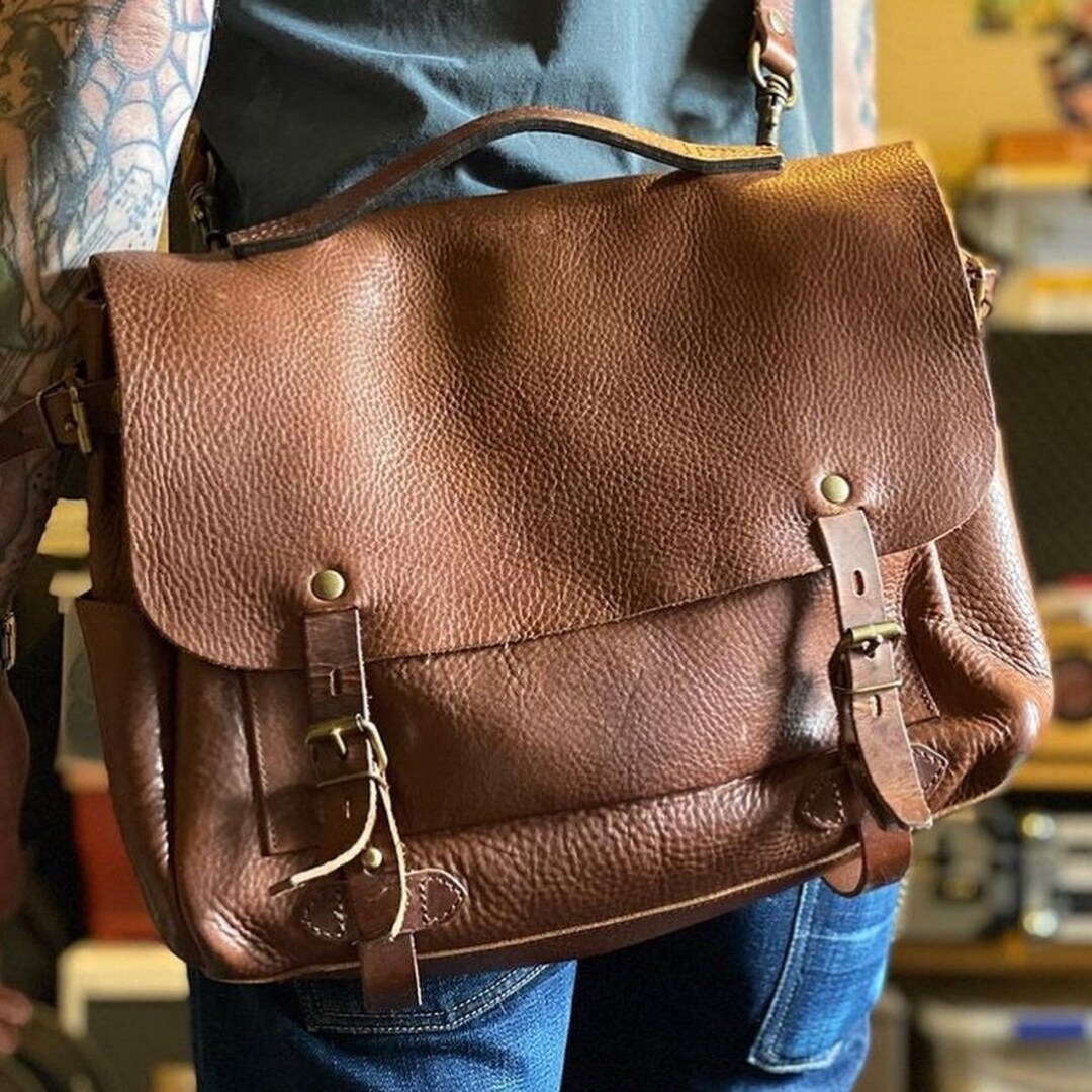 Exploring Textures and Quality Leather Handcrafted Mailbag Etsy