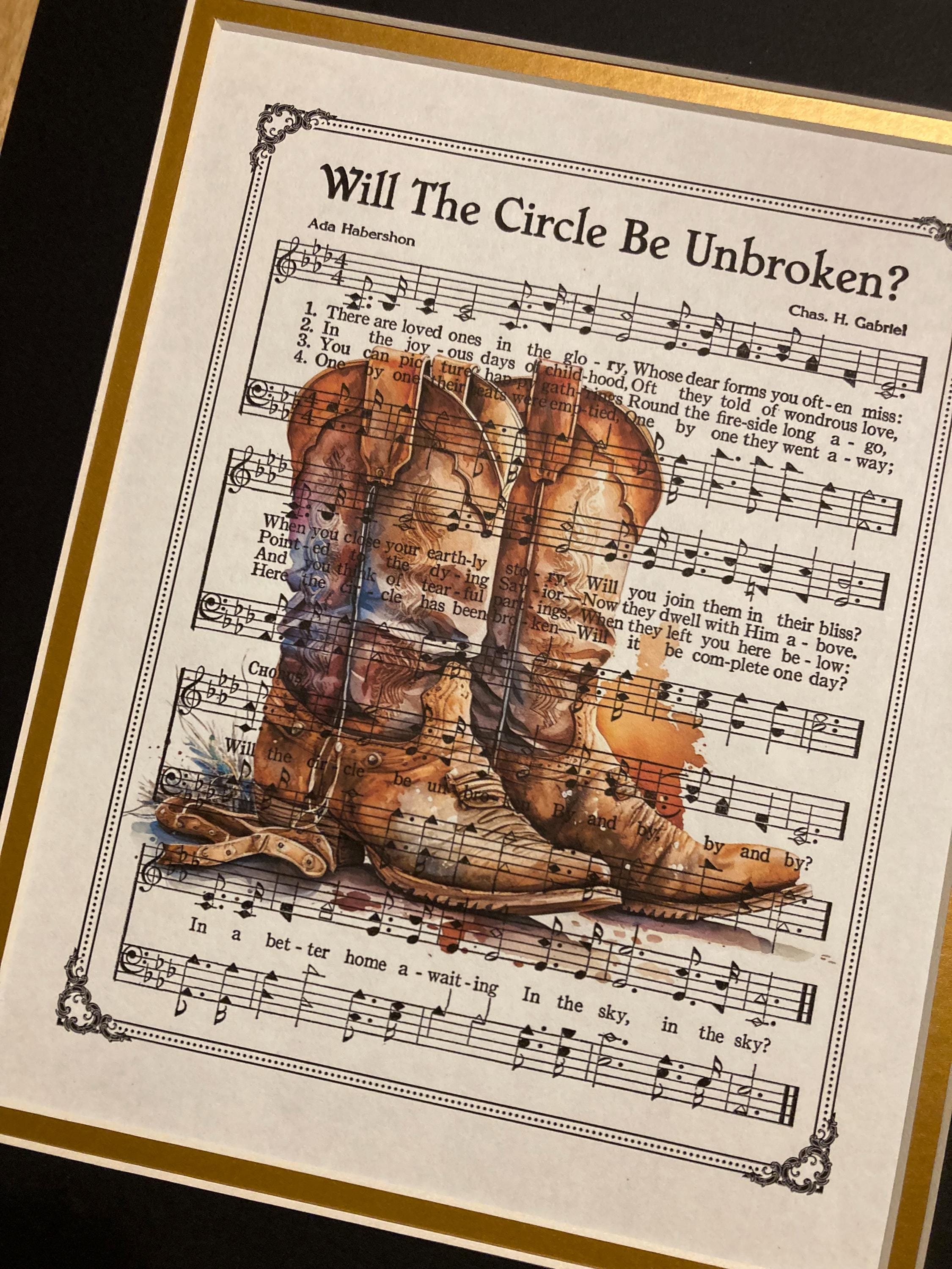 Will the Circle Be Unbroken Christian Home & Office Decor Sheet Music ...