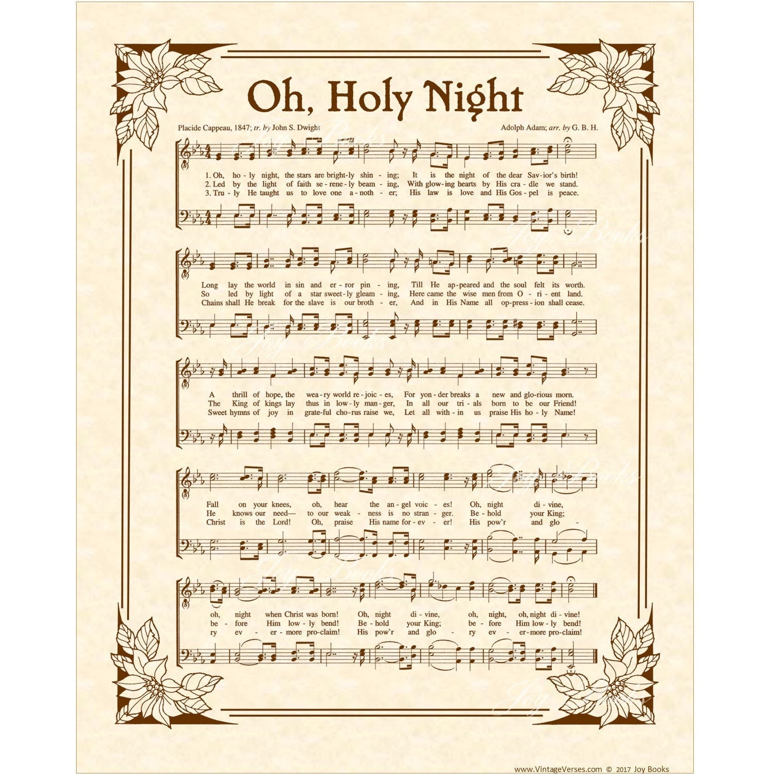 O Holy Night Printable Lyrics, Origins, and Video