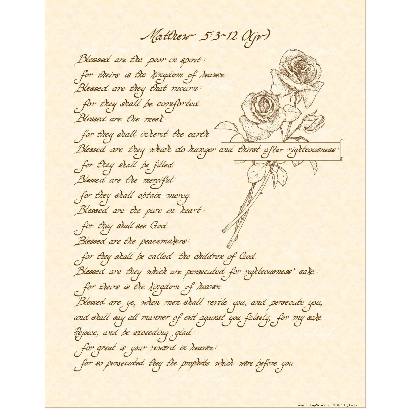 the-beatitudes-matthew-5-3-12-kjv-hand-written-calligraphy-etsy