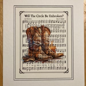 Will the Circle Be Unbroken Christian Home & Office Decor Sheet Music ...