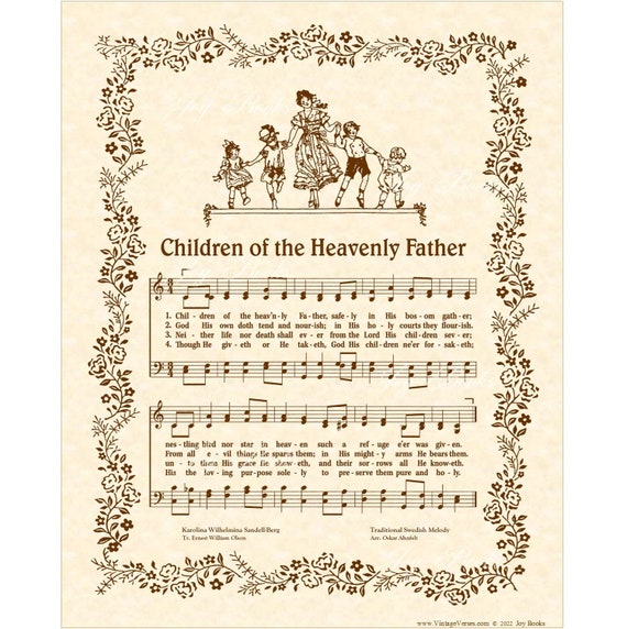 HOW GREAT THOU Art - 11x14 Antique Hymn Art Print on Natural Parchment in  Sepia Brown Ink