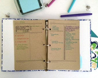 180 Day Food and Fitness Journal - Printed