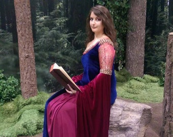 blood red ball gown