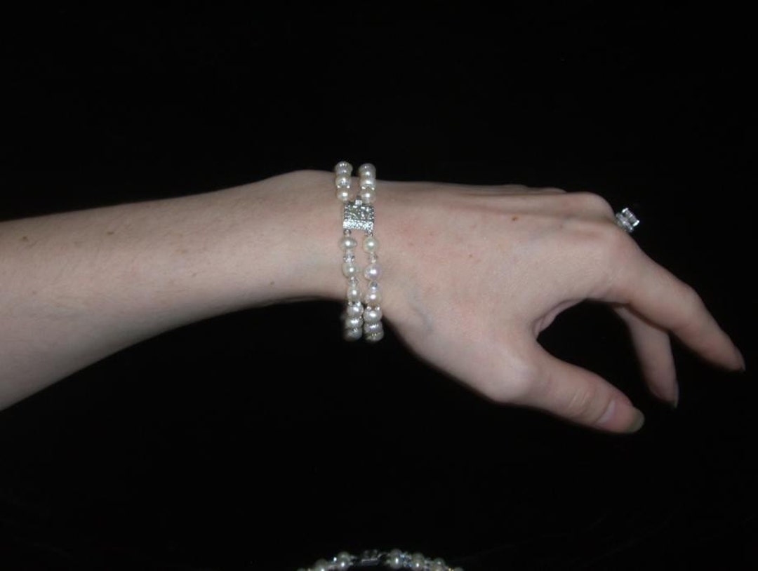 Genuine Pearl and Swarovski Crystal Titanic Heaven or Wedding - Etsy