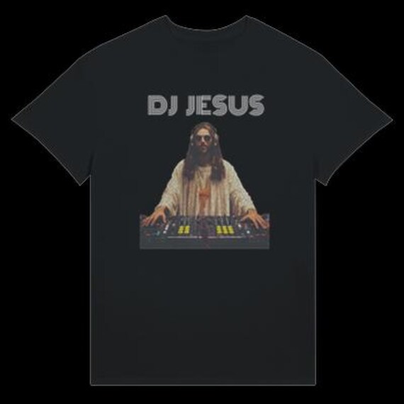 イエス・キリスト DJ Tシャツ DJ Jesus T-shirt - Etsy