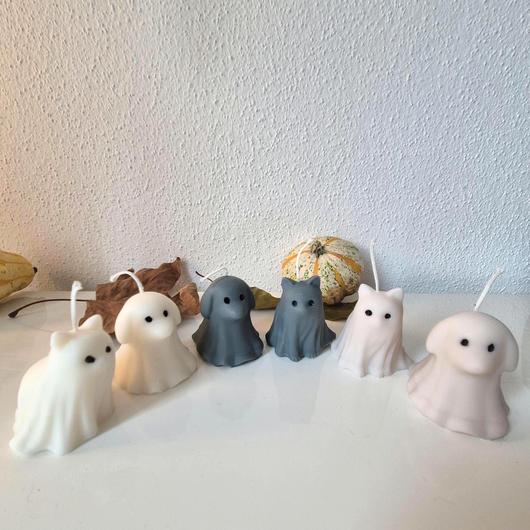 Halloween Geisterhund Statue Aus Harz – Niedlich-gruselige Deko Für Innen & Außen (ca. 15 X 15 X 5 Cm)