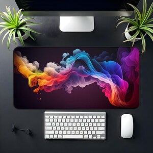 Desk Mat Mouse Pad, Colorful Desk Protector, Office Desk Accessory, Gaming Desk Blotter, Large Desk Pad, Work Desk Mat