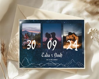 Celestial Save the Date | Night Court Starry Sky Wedding Card