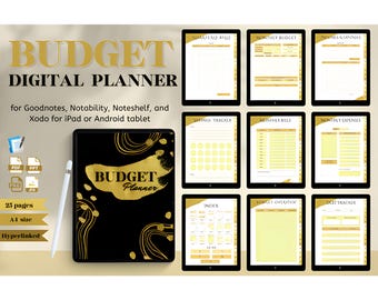 Budget Digital Planner, Digital Planner Template