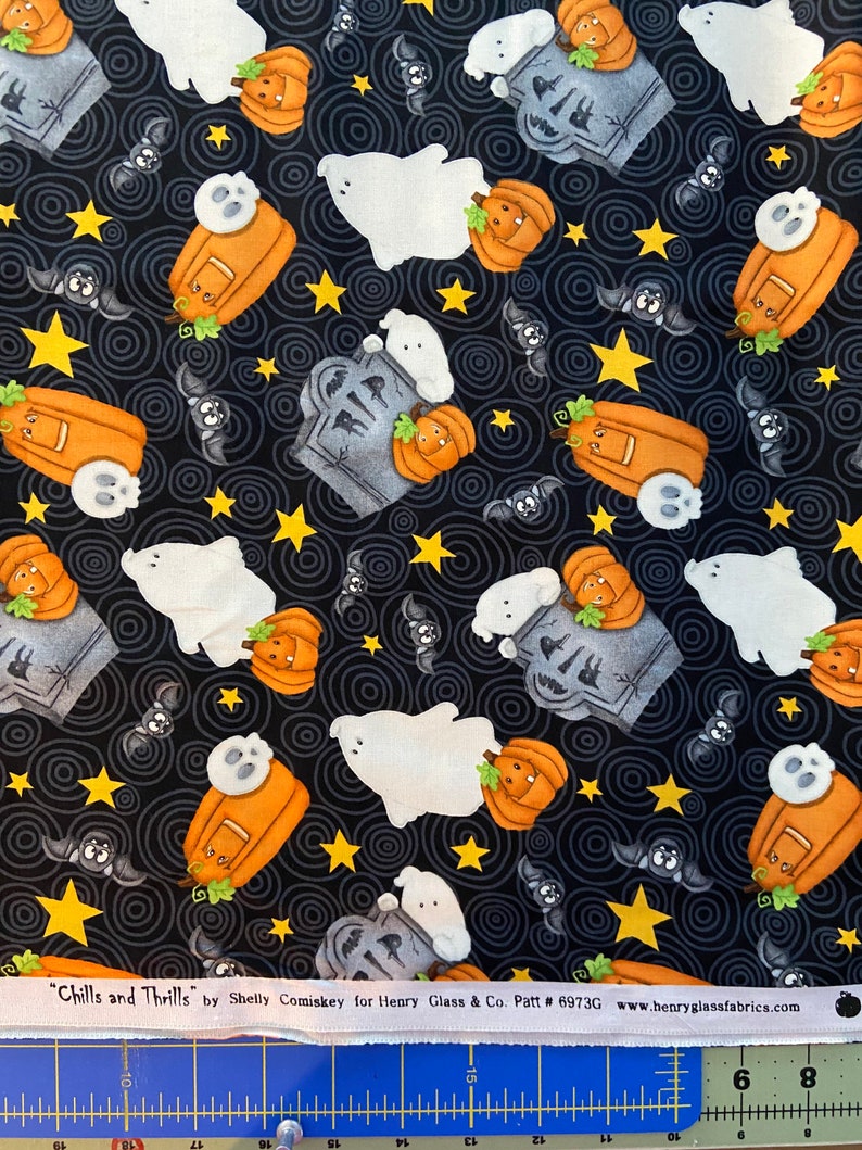 10 Halloween Fat Quarters bundle for sewing quilting crafts Etsy