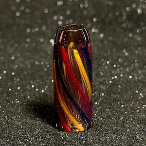 Bullet “BYR” – The Ultimate Handcrafted Collectable Glass Tip,  15mm x 40mm, 1 psc