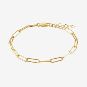 Payton Paperclip Chain Adjustable Bracelet