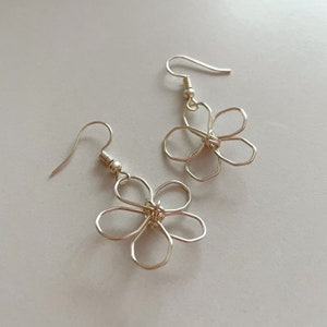 Sunflower Earrings For Women Bohemian Handmade Sunflower Drop Dangle