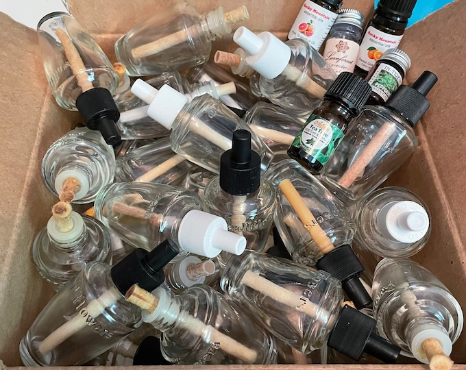 Empty Glass Wallflower Home Fragrance Vessels Lot of 10 Repurpose Recycle Upcycle Ecofriendly
