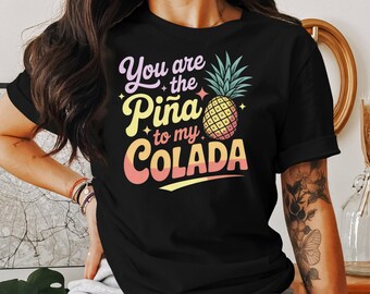 Funny Pina Colada T-Shirt: Tropical Pineapple Graphic Tee