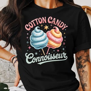 Cotton Candy Graphic T-Shirt: Whimsical Dessert Lover Tee