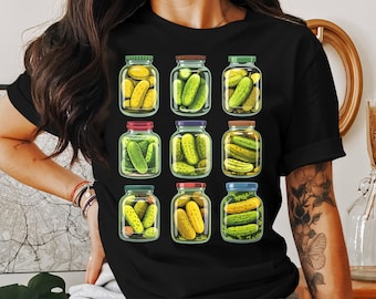 Lustiges Gurken Gläser T-Shirt: Foodie Geschenk, Küche Dekor