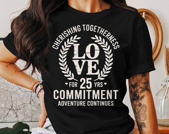 25周年記念ユニセックスTシャツまたはスウェットシャツ：絆を大切に