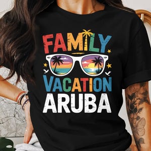 Aruba Familienurlaub T-Shirt: Tropical Island Graphic Tee