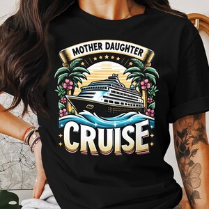 T-shirt moeder-dochter cruise: bijpassend T-shirt voor familievakantie