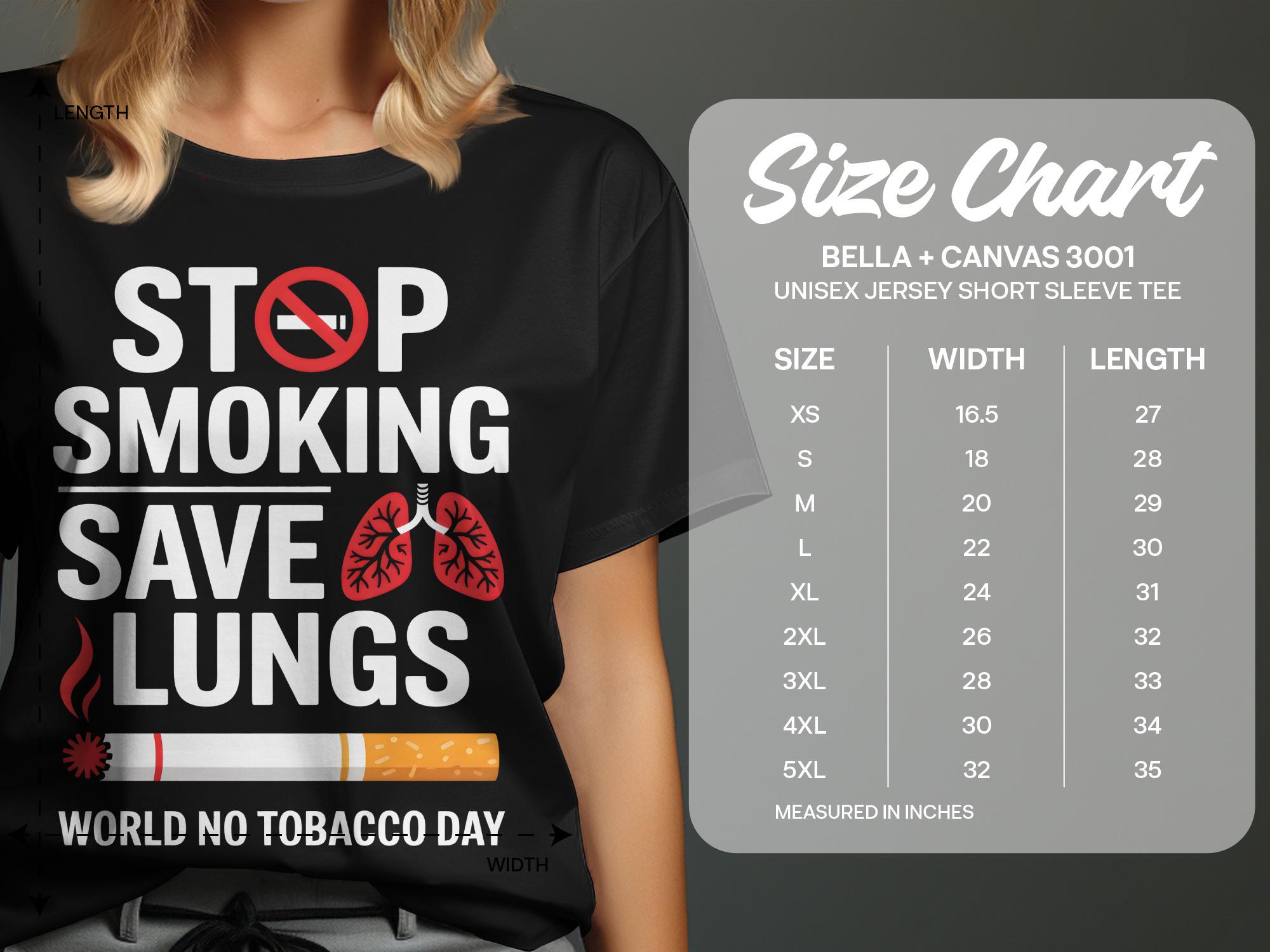 Stop Smoking Save Lungs T-shirt, No Tobacco Day Tee - Etsy